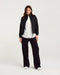 Black Stone Helena Rib Cuff Quilted Jacket - Black