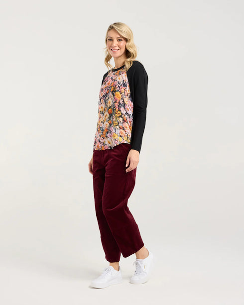 Black Stone Chandler Print Front Top Monets Garden