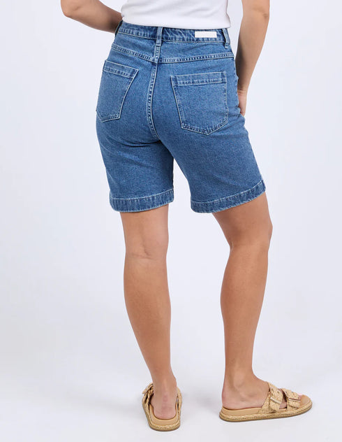 Foxwood Sarah Denim Short - Mid Blue