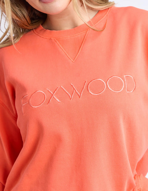 Foxwood Simplified Crew - Orange/Red