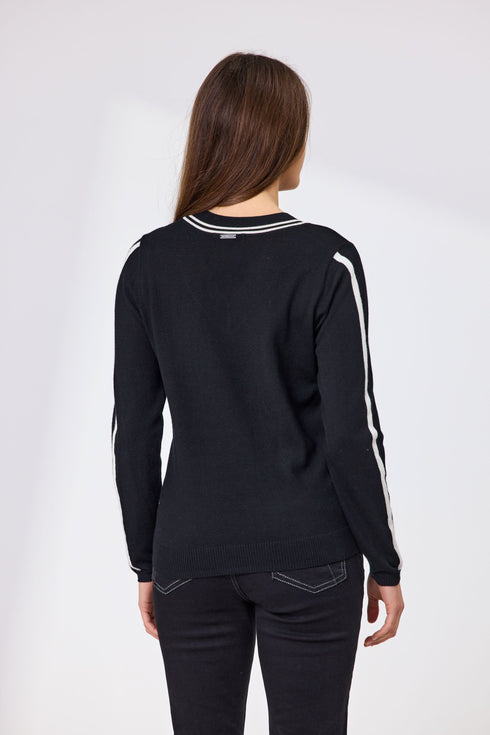 Newport Reagan Merino Jumper - Black