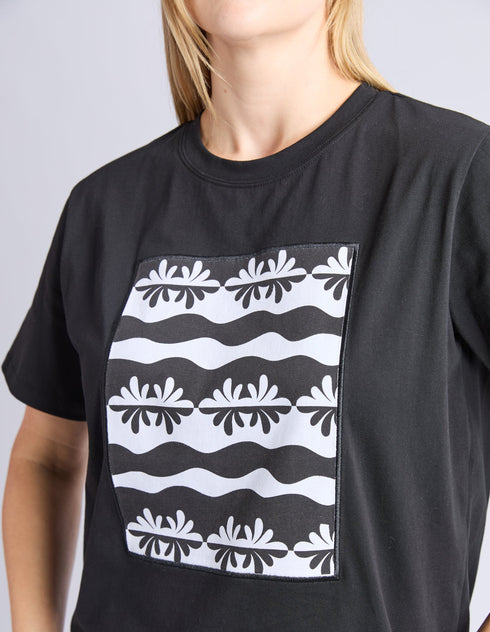 Elm Casa Cotton Tee - Black