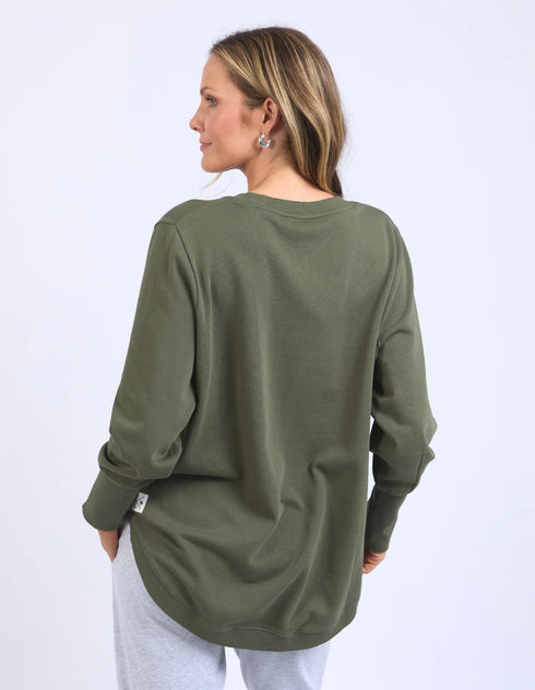 Elm Divine Crew- Khaki