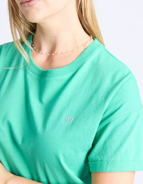 Elm Halli Tee - Gumdrop Green