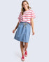 Elm Halli Tee - Poppy Stripe