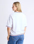 Elm Faye Short Sleeve Cotton Slub - White