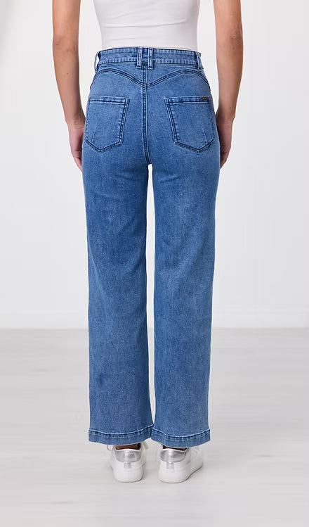 Newport Titan Wide Leg Jeans - Light Blue