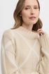 Yarra Trail Indiana Knit - Almond/Ecru
