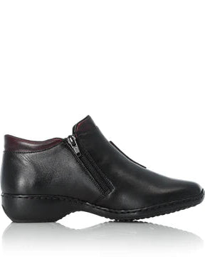 Rieker Fargo Twin Zip Boot - Black