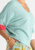 LD+Co Contrast Cuff Top - Iced