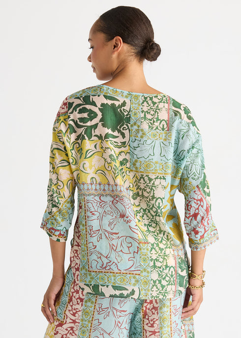 LD+Co Relaxed Print Top - Mosaic