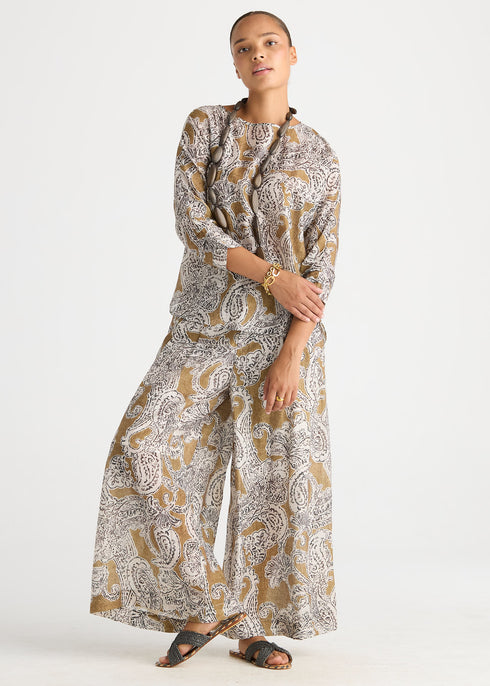 LD+Co Relaxed Print Top - Paisley
