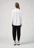 Madly Sweetly Mixed Media Shirt - White