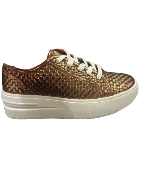 Gelato Norwich Woven Sneaker - Bronze