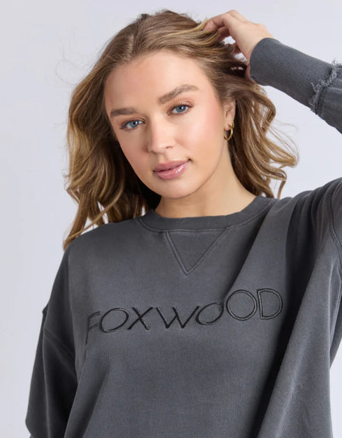 Foxwood Simplified Crew - Dark Charcoal