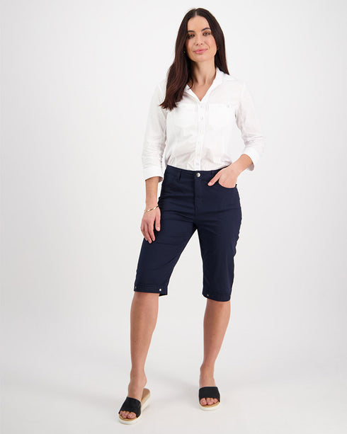 Poplin Short Classic Vassalli H1001P Navy