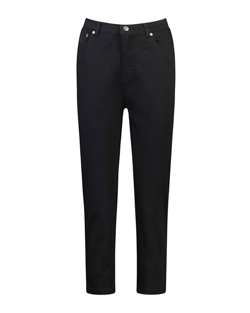 Vassalli Skinny Leg 7/8 Zip fly Pants 5509LW - Black