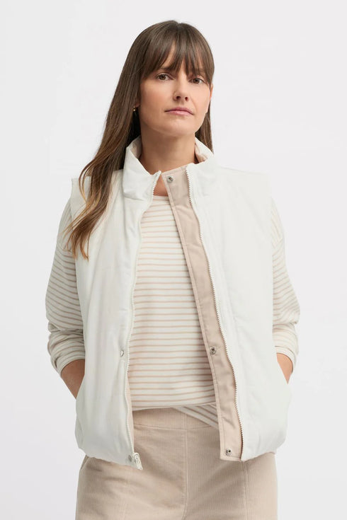 Yarra Trail Levity Puffer - Almond/Ecru