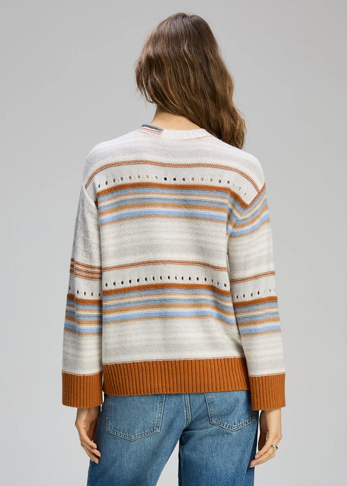 Zaket & Plover Stripe Pop Jumper - Mercury