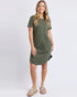 Foxwood Bay Tape Dress - Khaki