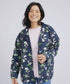 Elm Idyll Floral Raincoat - Navy