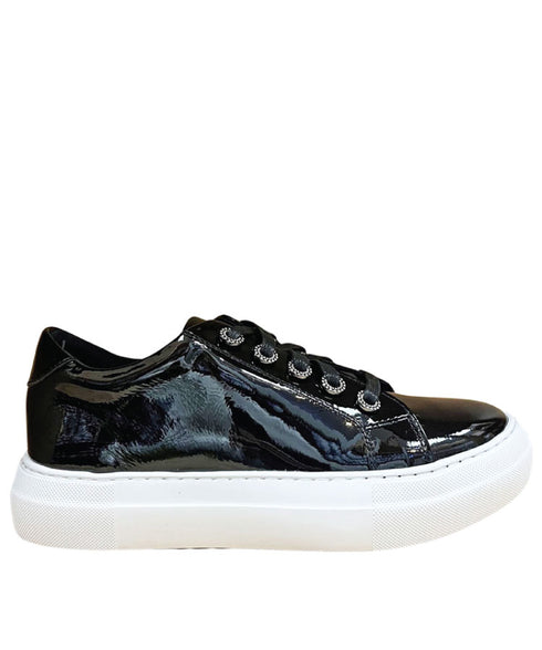 Gelato Zilch Lace up Sneaker - Black Patent