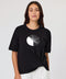 Duo Paige Tee - Black W Circle