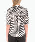 Jump Abstract Fern Top - Black/Ivory