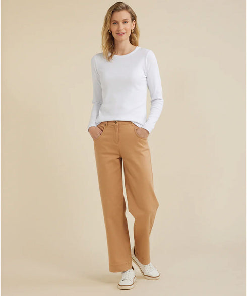 Yarra Trail Wide Leg Pant - Caramel