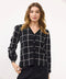 Newport Stanford Check Cardigan - Black/White