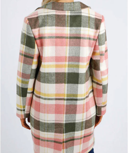 Elm Blanche Check Coat - Lilac Check