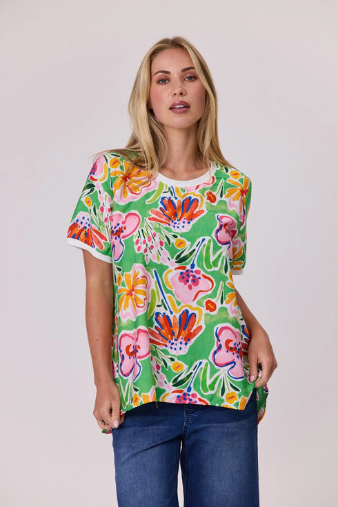 Classified Bloom Pop Top - Green