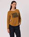 Duo Essential Long Sleeve Tee - Copper Lines Print