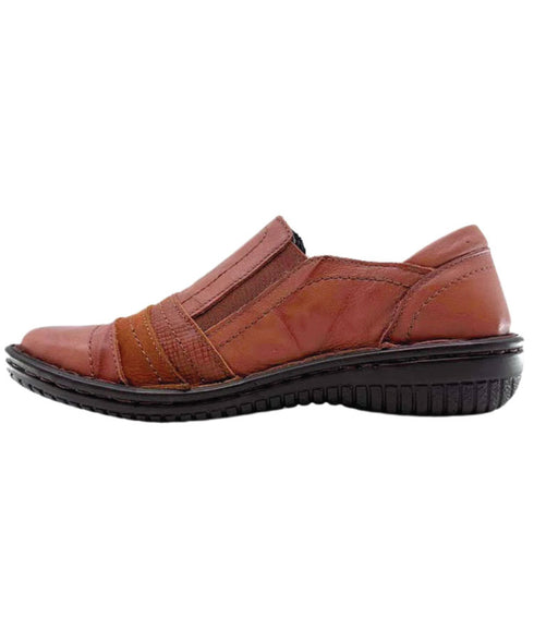 Cabello Zip Crinkle Shoe 5849-27 - Tan