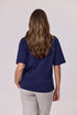 Demoracy Diamante Trim T Shirt - Navy