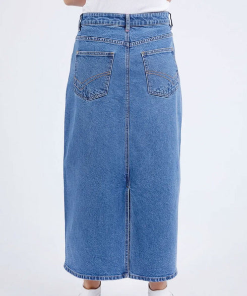 Elm Zoe Midi Denim Skirt