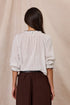 Design Nation Florence Top - White and Cocoa Stripe