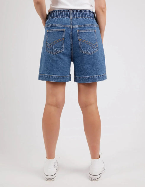 Elm Atlas Denim Short - Dark Blue