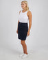 Elm Belle Washed Black Denim Skirt