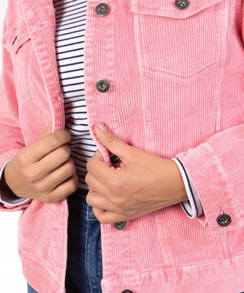 Elm Fleur Cord Jacket - Charm Pink