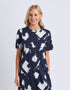 Elm Klee Tee DRESS - Navy/White