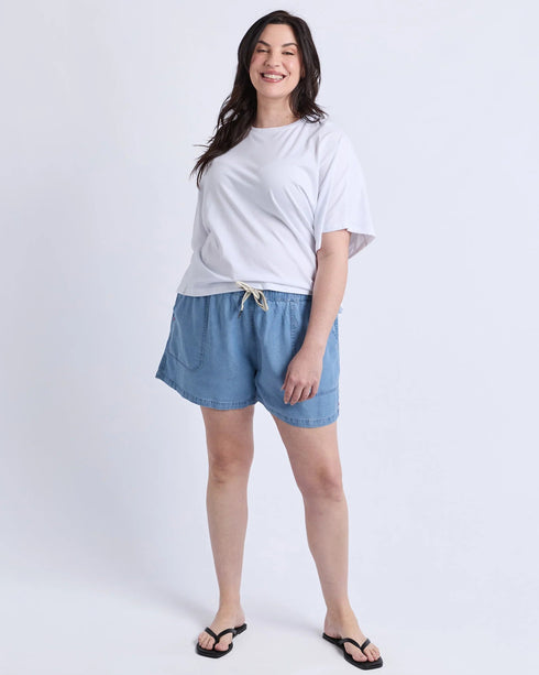 Elm Luna Short Sleeve Tee - White