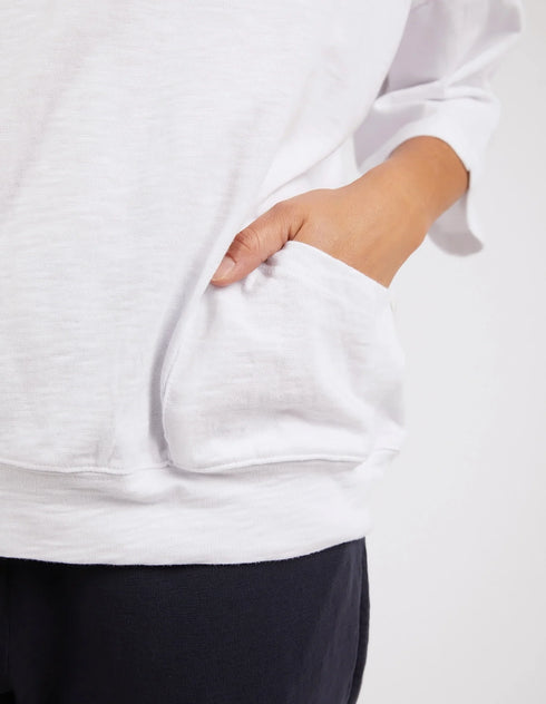 Elm Mazie Sweat - White