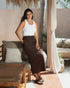 Elm Mila Utility Skirt - Chocolate