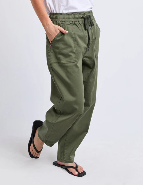 Elm Quinn Barrel Jogger - Basil