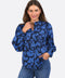 Elm Riley Blouse - Print in Blues