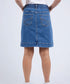 Elm Atlas Denim Skirt - Dark Blue