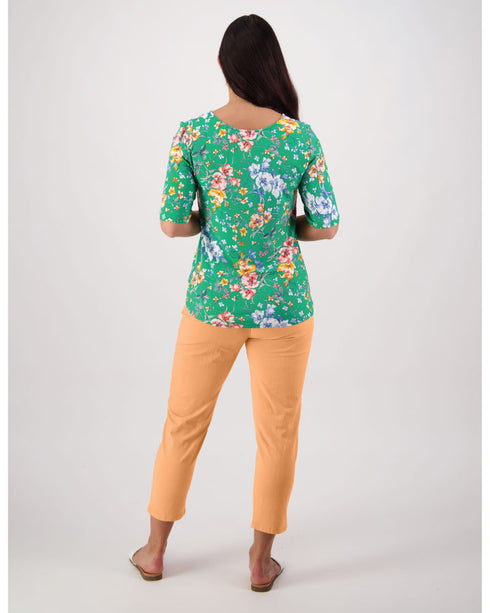 Vassalli Lush Round Neck Tee - Lush