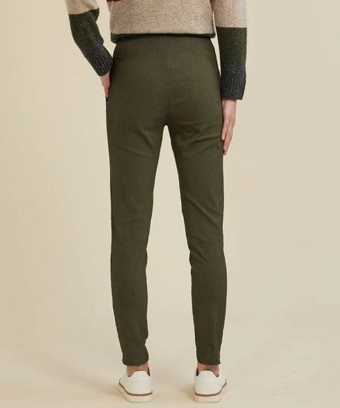 Yarra Trail Cord Jegging - Fig Leaf