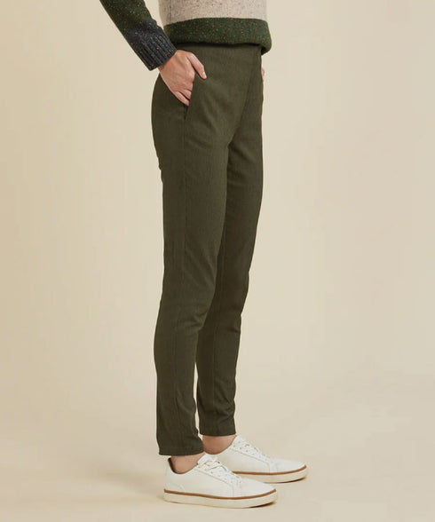 Yarra Trail Cord Jegging - Fig Leaf
